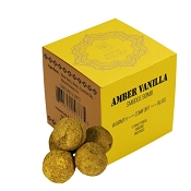 Soul Sticks Amber Vanilla Smudge Bomb Incense, 5 Pieces with Ceramic Burner